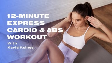 12-Minute Express Cardio & Abs Workout With Kayla Itsines