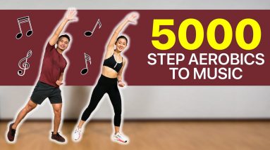 5000 Step Aerobics to Music (Walk & Burn Calories!) | Joanna Soh