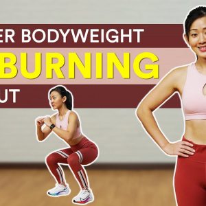 30-Min Beginner Bodyweight Fat Burning Workout (🔥Burn 300 Calories!) | Joanna Soh