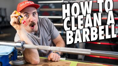 How to Disassemble & Clean an Olympic Barbell!