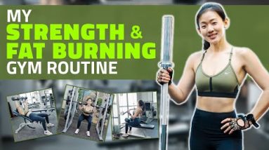 My Strength & Fat Burning Gym Routine (60 minutes Total Body) | Joanna Soh