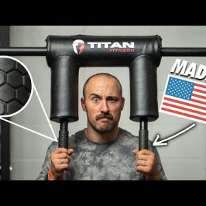 TITAN Series Safety Squat Bar Review - Made in USA Upgrade!