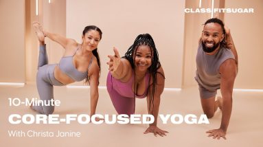 10-Minute Core-Focused Yoga Workout With Christa Janine | POPSUGAR FITNESS