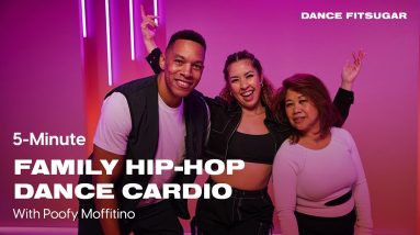 5-Minute Thanksgiving Dance Cardio With Poofy Moffitino | POPSUGAR FITNESS