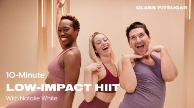 10-Minute Low-Impact HIIT Workout With Natalie White | POPSUGAR FITNESS