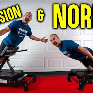 The 2-in-1 Nordic & Back Extension Machine for Home Gyms!