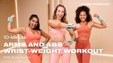 10-Minute Standing Arms and Abs | Chest, Back, and Triceps Sculpting