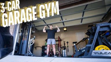 Man Turns ENTIRE 3-Car Garage into Home Gym!
