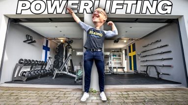 Oscar’s Sweden Powerlifting Home Gym That Builds MASS Muscle!